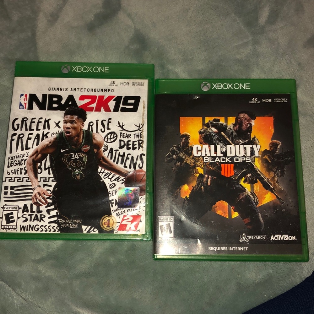 Call of duty black ops and NBA 2K19